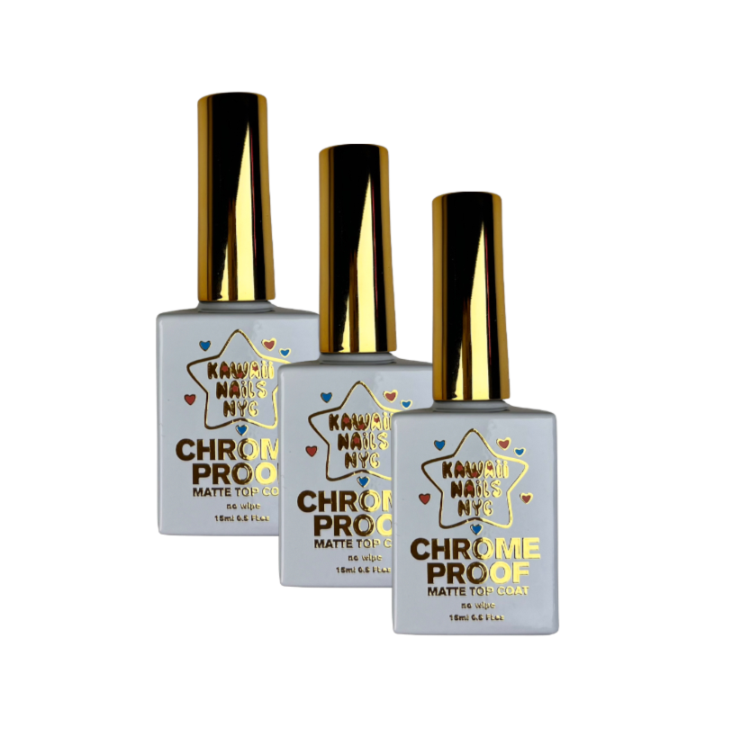 CHROME PROOF MATTE TOP COAT BULK DEAL X3