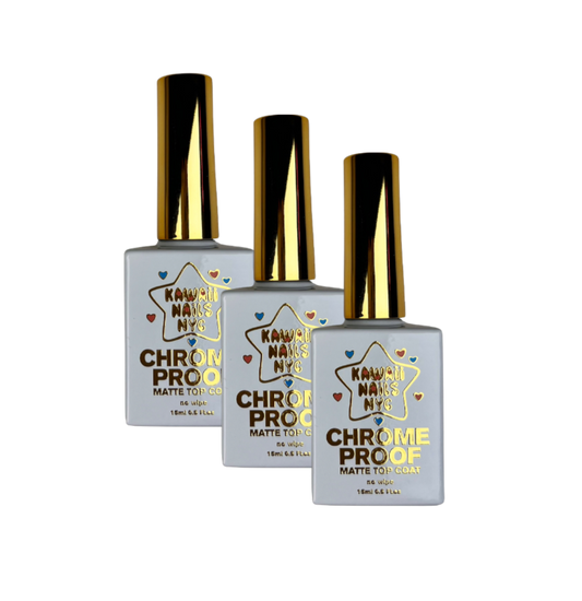 CHROME PROOF MATTE TOP COAT BULK DEAL X3
